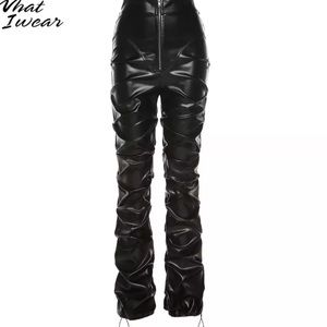 Black leather pants